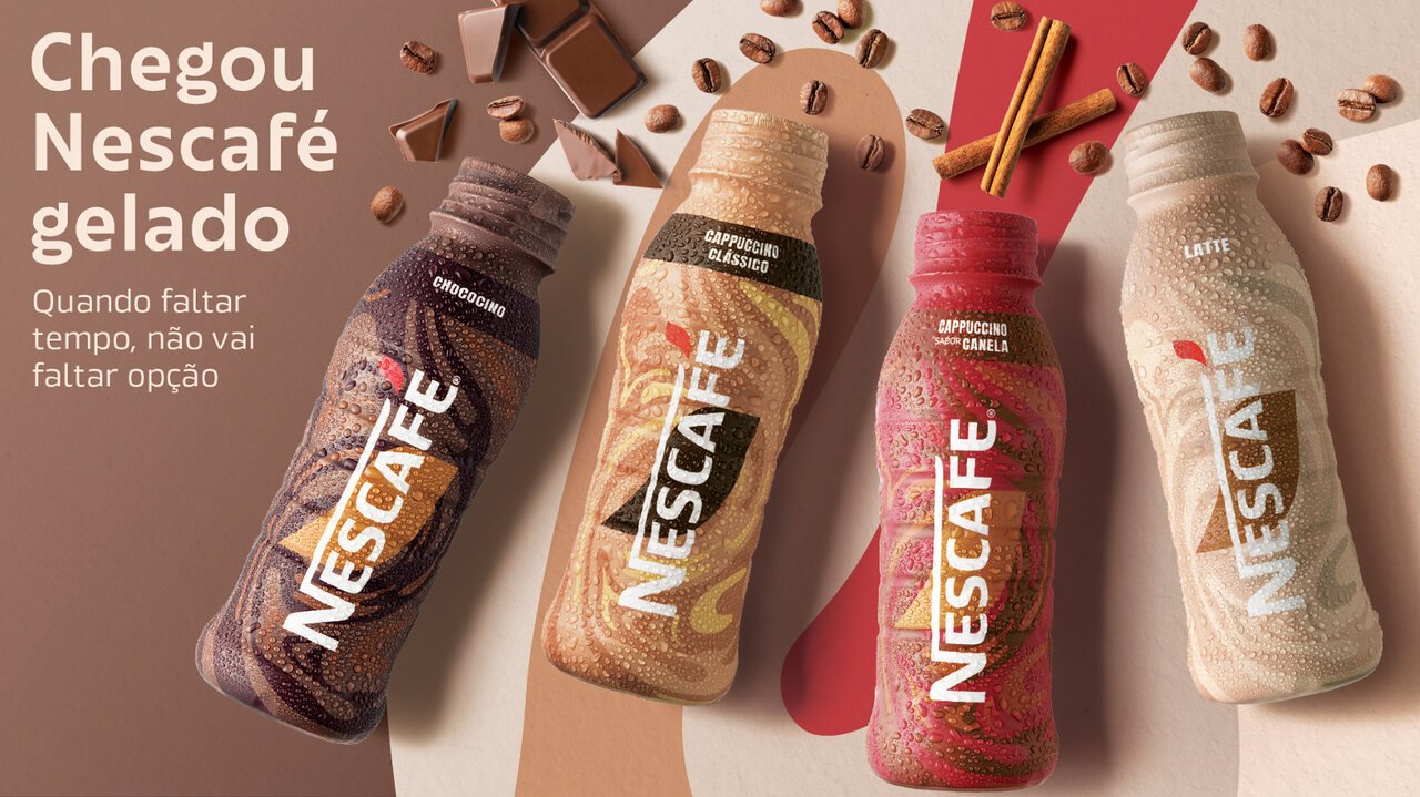 Nescafé lança novos sabores da linha de cafés gelados prontos para