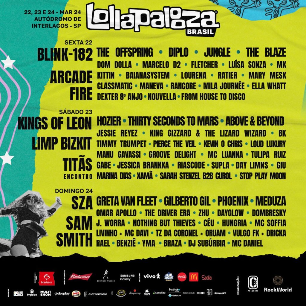 Manual de sobrevivência no Lollapalooza 2024