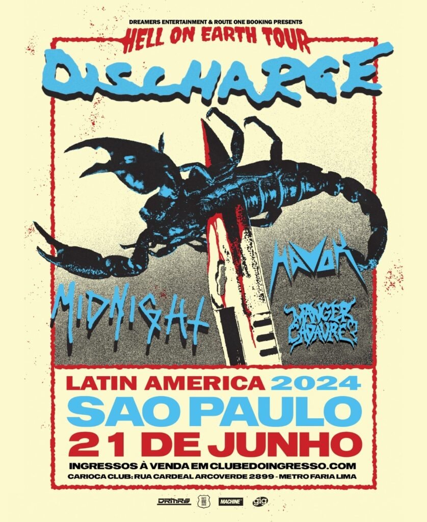 Discharge anuncia novas datas para show em São Paulo
