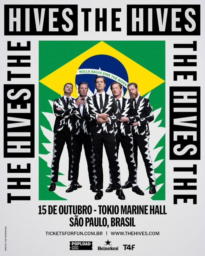 The Hives fará show no Brasil em outubro