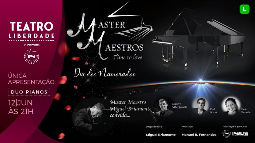 Espetáculo “Master Maestros” estreia em SP no Dia dos Namorados