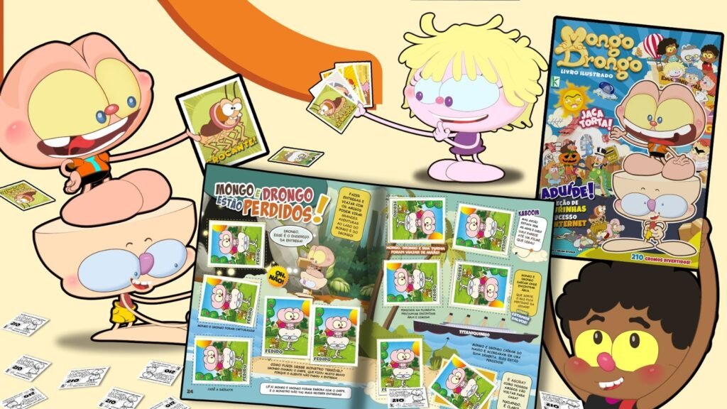 Kromo Editora e Abluba lançam álbum de figurinhas de Mongo e Drongo