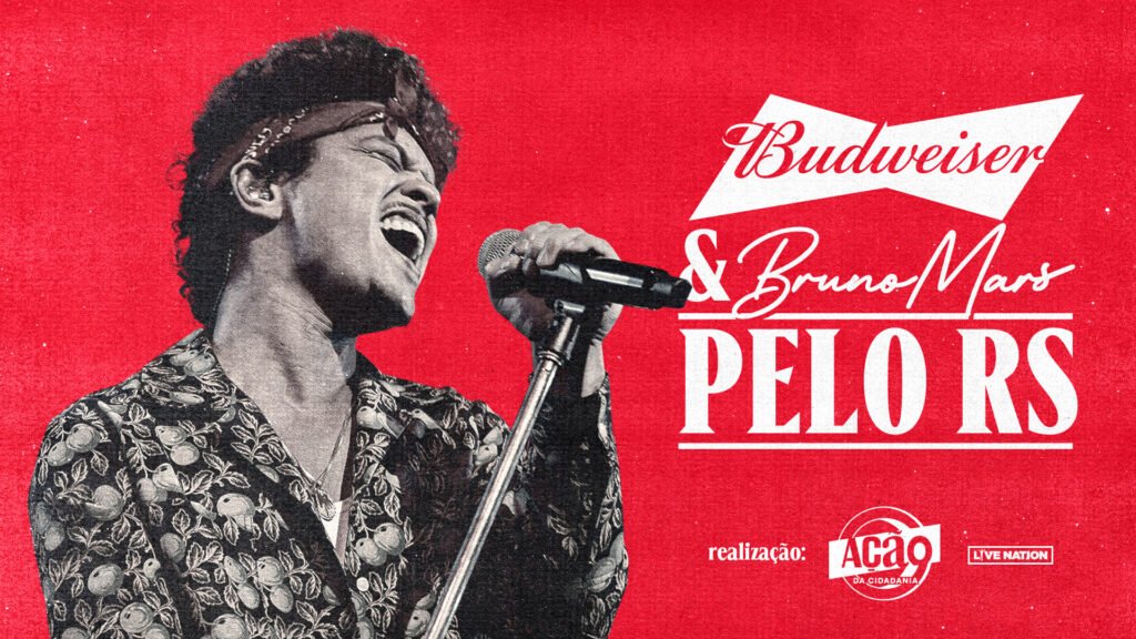  Budweiser e Bruno Mars pelo Rio Grande do Sul: saiba todos os detalhes sobre o evento