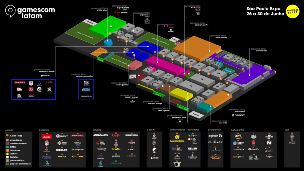 Manual de sobrevivência na Gamescom Latam 2024