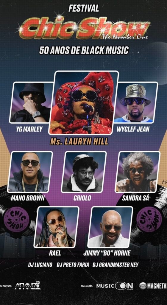 Com Lauryn Hill e Mano Brown, Baile Chic Show comemora 50 anos