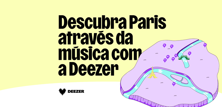 Deezer convida o público a explorar Paris por meio da música durante Jogos Olímpicos