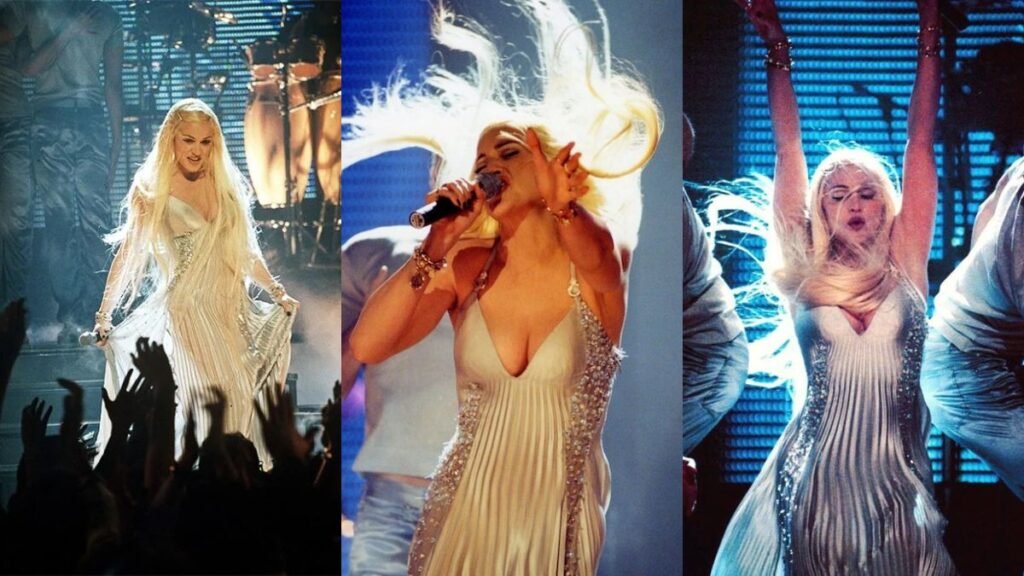 Madonna apresentando o single "Bedtime Stories"
