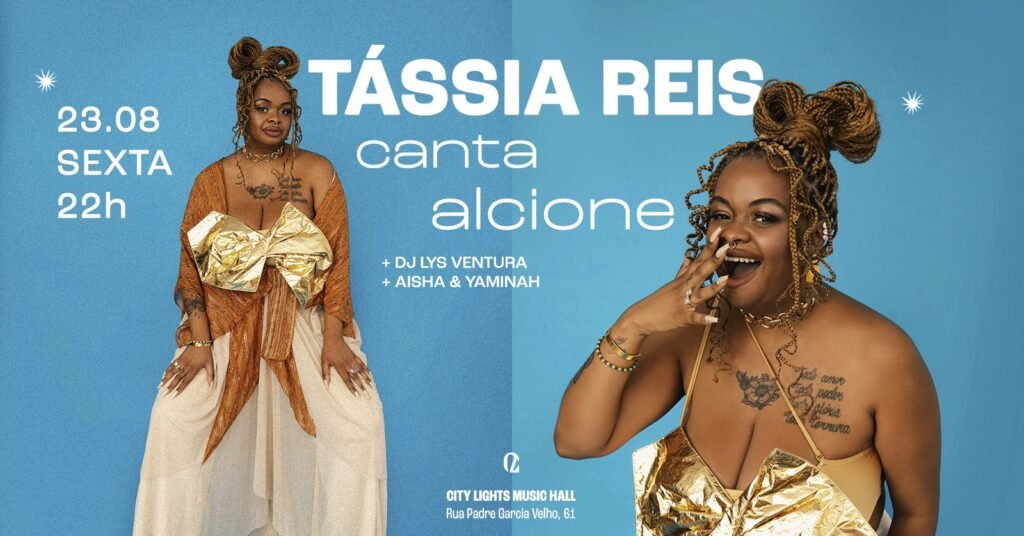 Tássia Reis canta Alcione em show nesta sexta-feira, em São Paulo