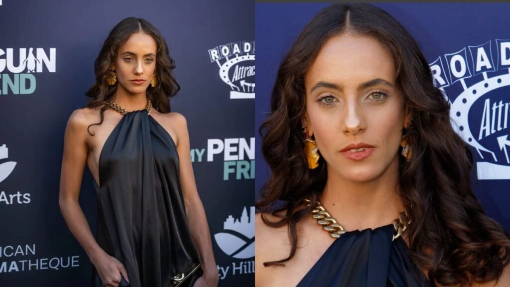 Ellen C. Camp usa look sustentável de Stella McCartney em pré-estreia de "Meu Amigo Pinguim"