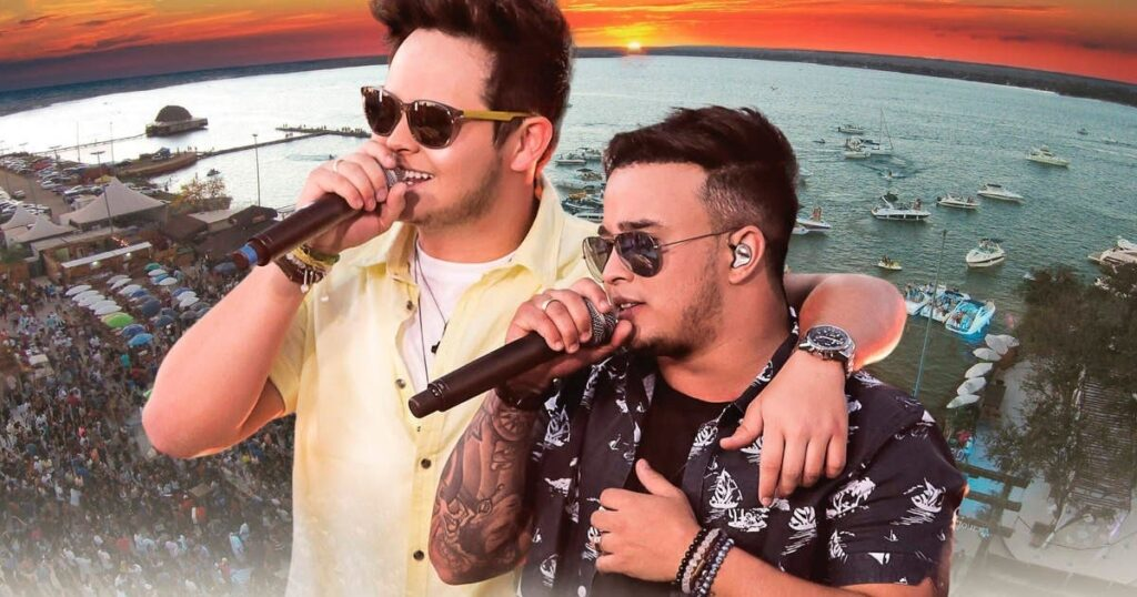 Matheus e Kauan gravam DVD no sítio da dupla | Foto: Reprodução