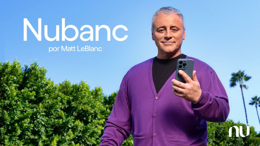 Nubanc? Saiba tudo sobre a campanha do Nubank com Matt LeBlanc de "Friends" | Foto: Reprodução