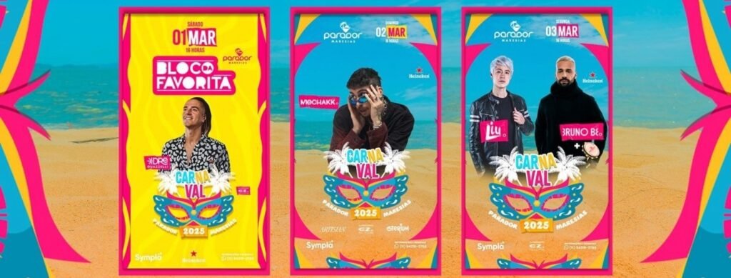 Parador Maresias divulga programação do Carnaval 2025 com Mochakk e Bloco da Favorita
