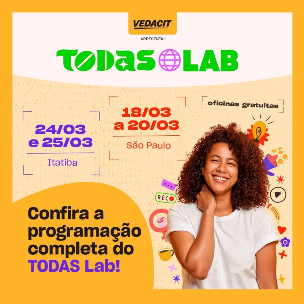 Todas LAB promove workshops gratuitos em São Paulo e Itatiba para celebrar o Dia da Mulher