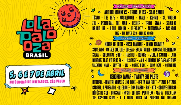 Relembre edições anteriores do Lollapalooza Brasil