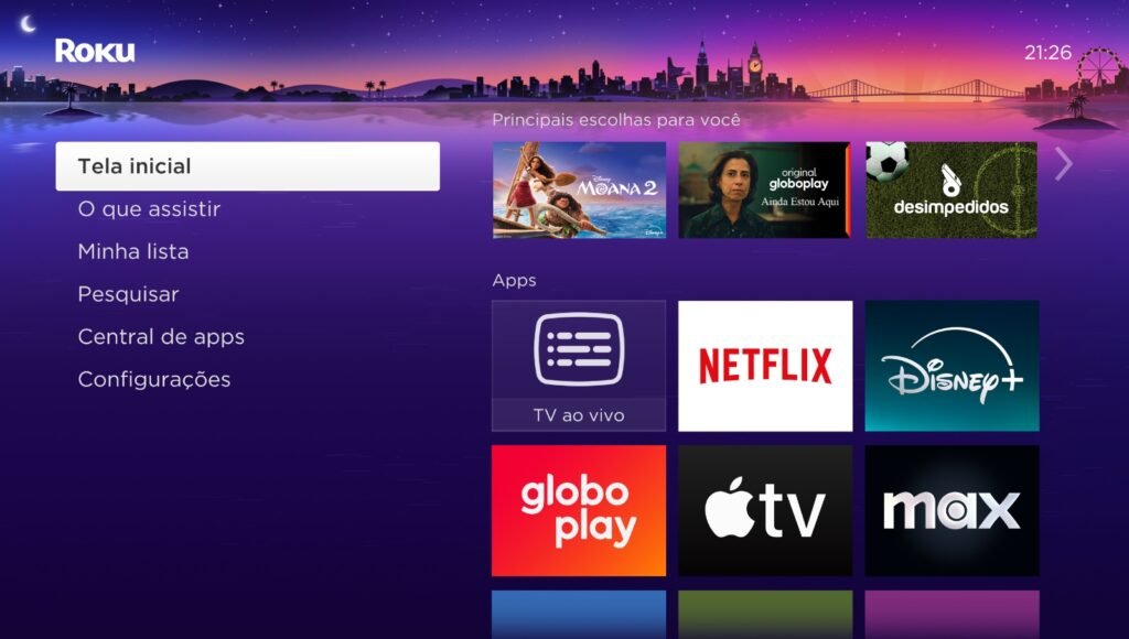 Roku amplia catálogo no Brasil com mais de 30 canais Fast gratuitos