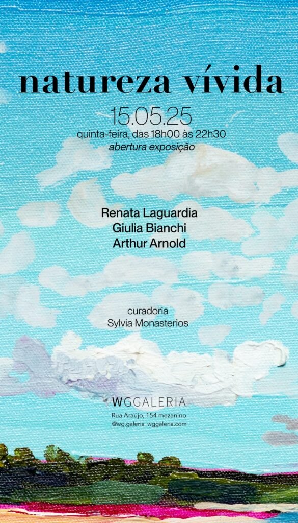 Renata Laguardia, Giulia Bianchi e Arthur Arnold expõem juntos na mostra "Natureza Vívida"