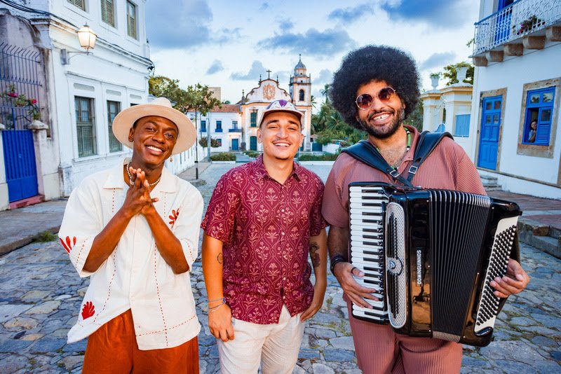 João Gomes, Mestrinho e Jota.pê fazem show juntos na Casa Natura Musical | Foto: Kaio Cads