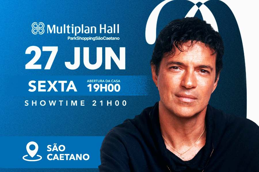 Jorge Vercillo faz show no Multiplan Hall, em São Caetano