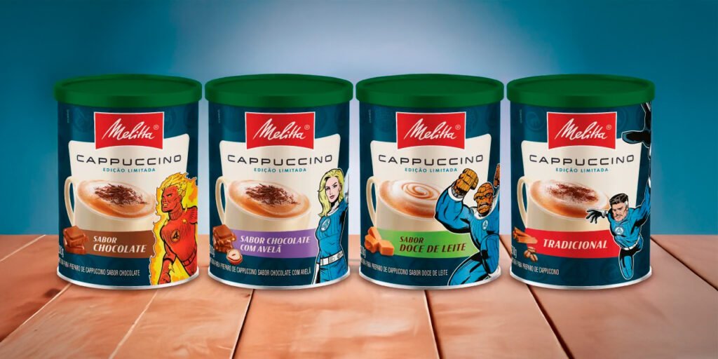 Melitta lança edição especial de cappuccinos inspirada em “Quarteto Fantástico”