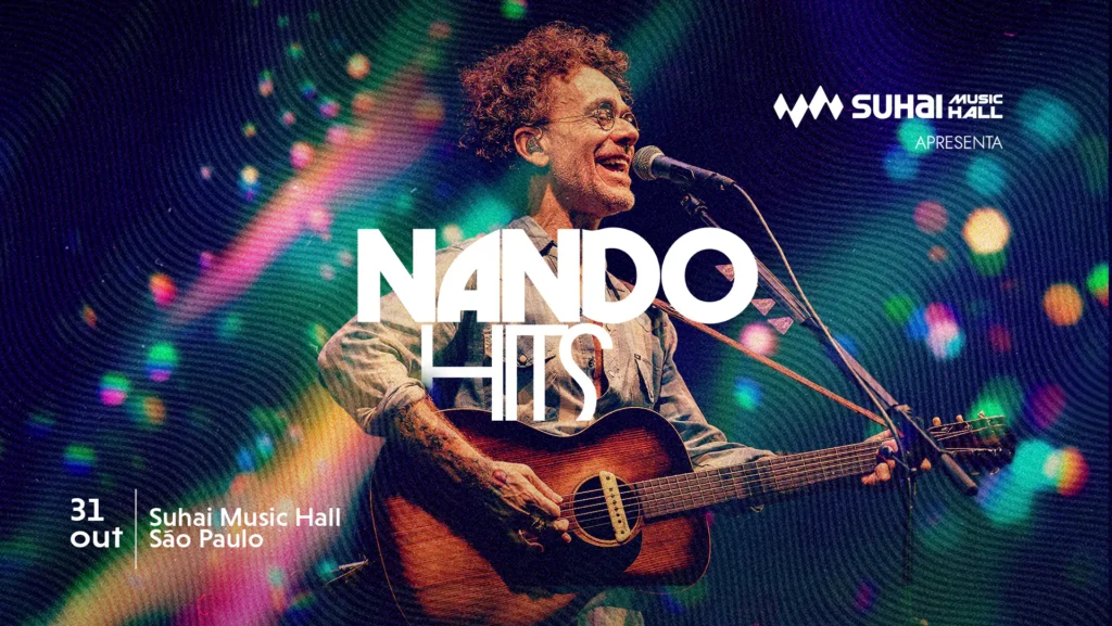 Nando Reis apresenta nova turnê na Suhai Music Hall em outubro