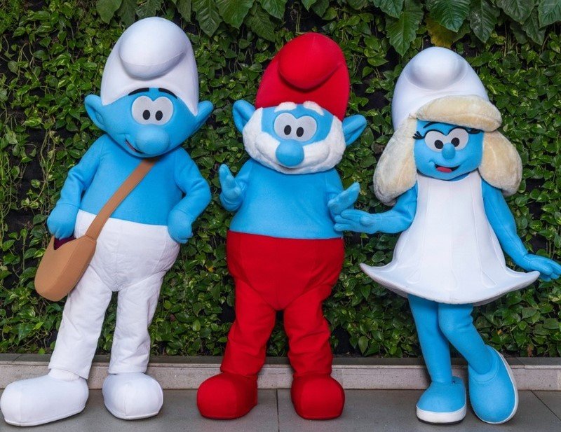 Shopping Market Place recebe os Smurfs para encontros com o público