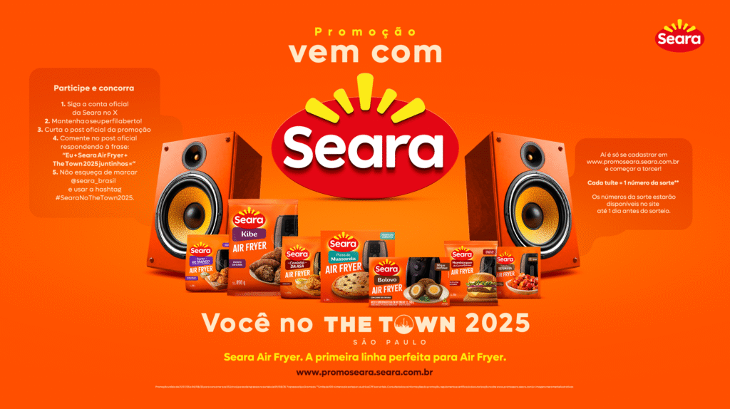 Seara cria ação para levar seguidores ao The Town 2025; saiba como participar
