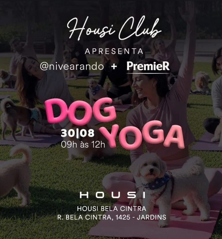Housi e PremieRpet realizam Dog Yoga no Dia Mundial do Cachorro em São Paulo