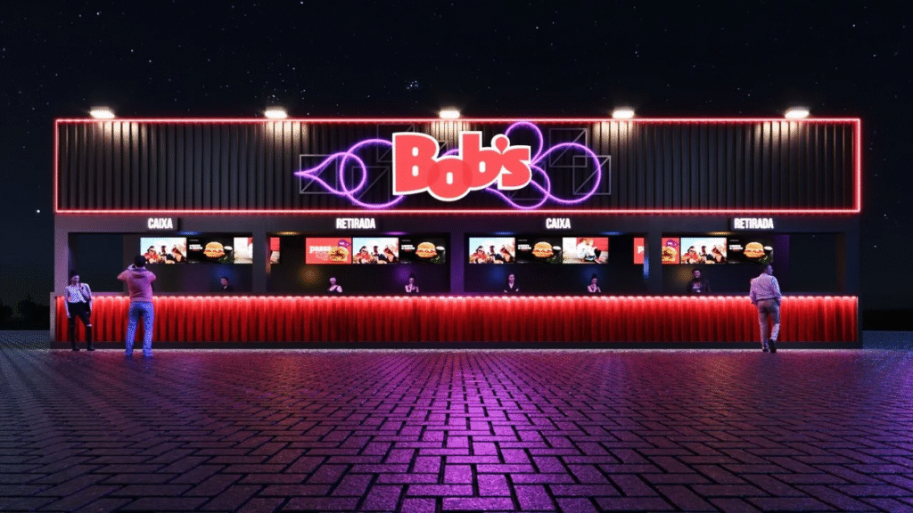 Bob’s transforma consumo em experiência no The Town 2025 com quiosque interativo