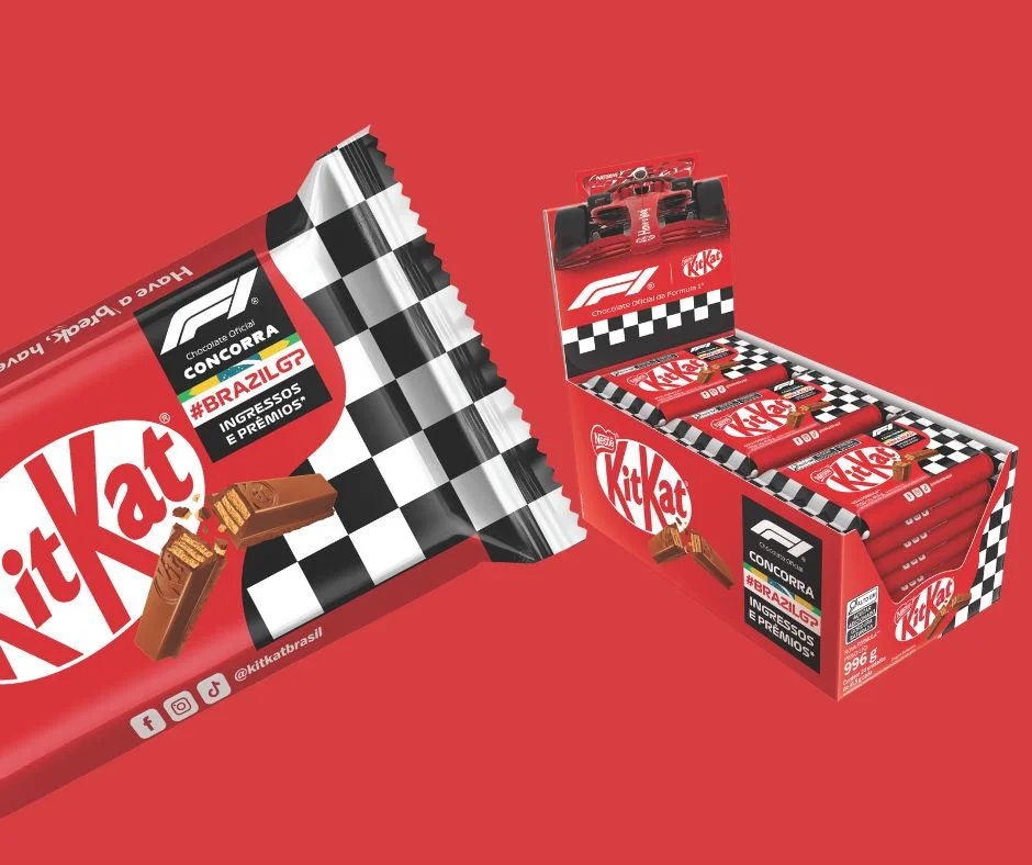 KitKat lança edição comemorativa para Fórmula 1 e promoção exclusiva