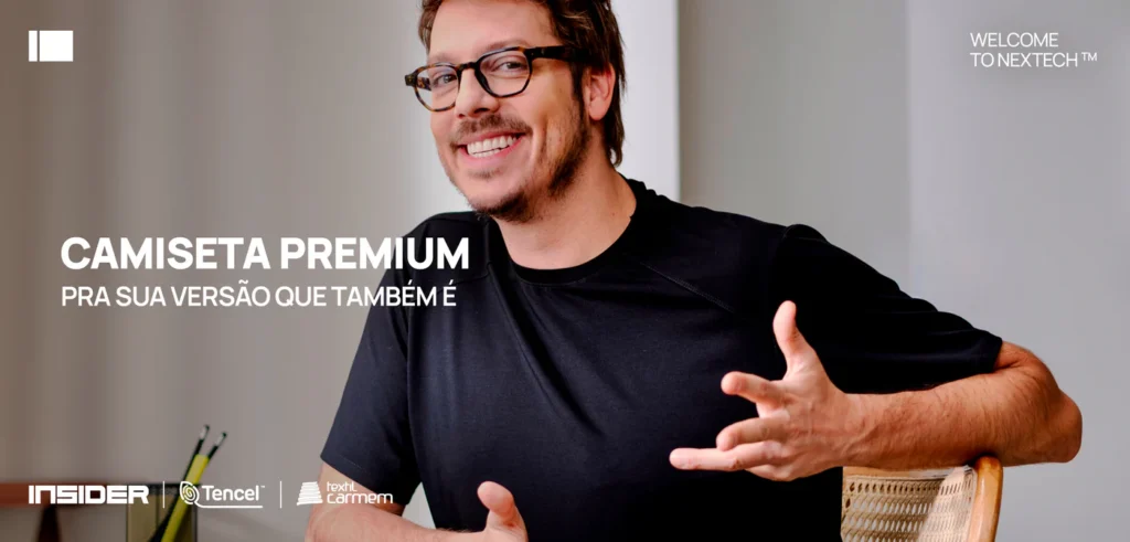 Nova camiseta da Insider combina tecnologia, conforto e impacto reduzido