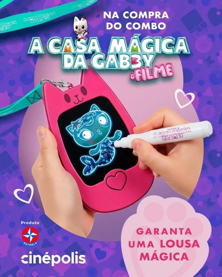 Combo de “A Casa Mágica da Gabby” chega à Cinépolis com brinquedo temático