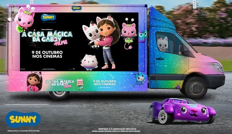 Após estreia nos cinemas, “A Casa Mágica da Gabby” ganha truck temático em turnê por São Paulo