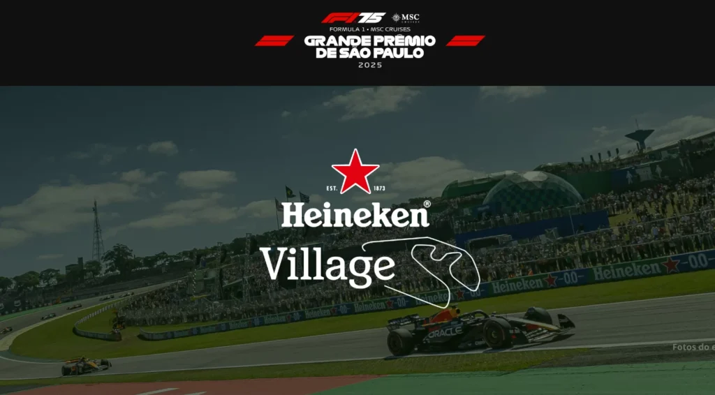 Confira como são as experiências do Heineken Village na F1