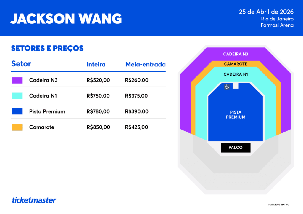 Jackson Wang anuncia turnê mundial com shows no Brasil