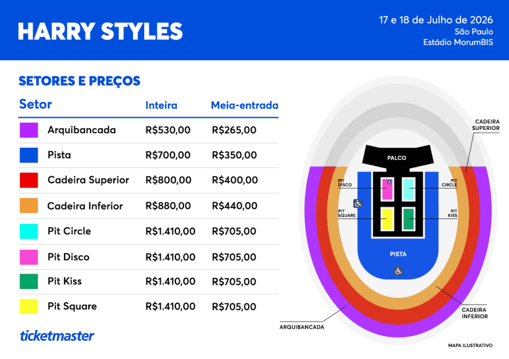 Harry Styles confirma shows em São Paulo em julho de 2026