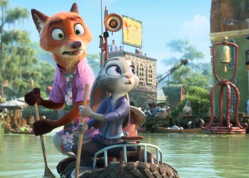 (L-R): Nick Wilde (voiced by Jason Bateman) and Judy Hopps (voiced by Ginnifer Goodwin) in Walt Disney Animation Studios' "Zootopia 2." From the Oscar®-winning team of Disney Animation chief creative officer Jared Bush and Byron Howard (directors) and Yvett Merino (producer), “Zootopia 2” opens in theaters Nov. 26. © 2025 Disney Enterprises, Inc. All Rights Reserved.