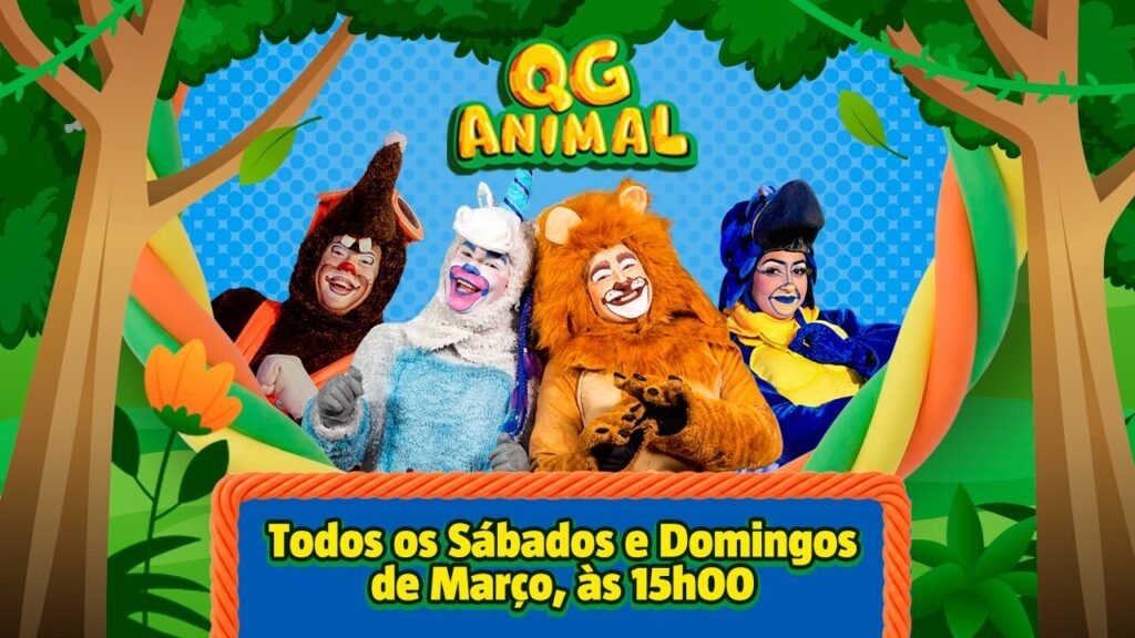 QG Animal leva espetáculo infantil ao Teatro Multiplan em março