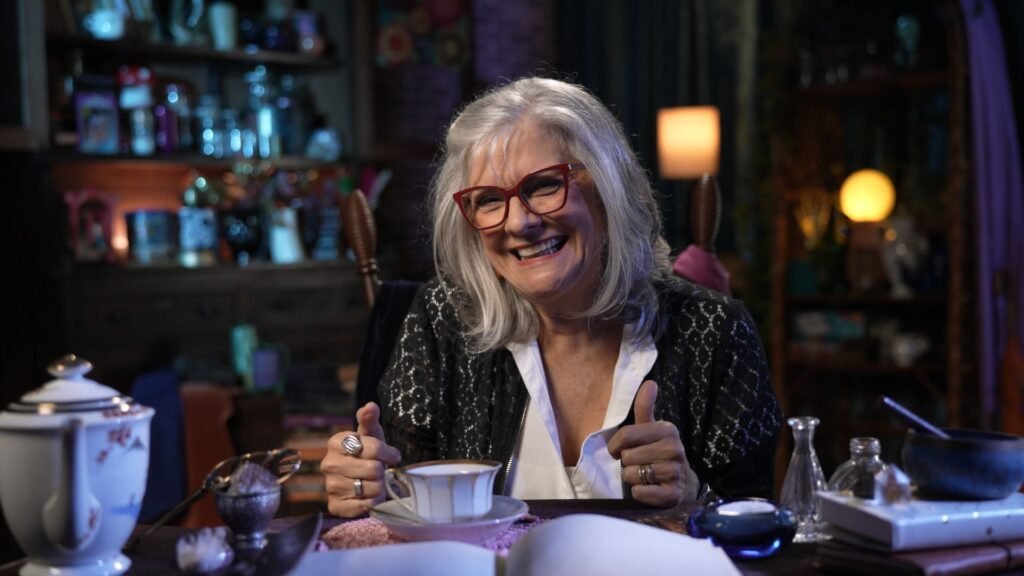 Cecília Lemes durante as gravações da campanha