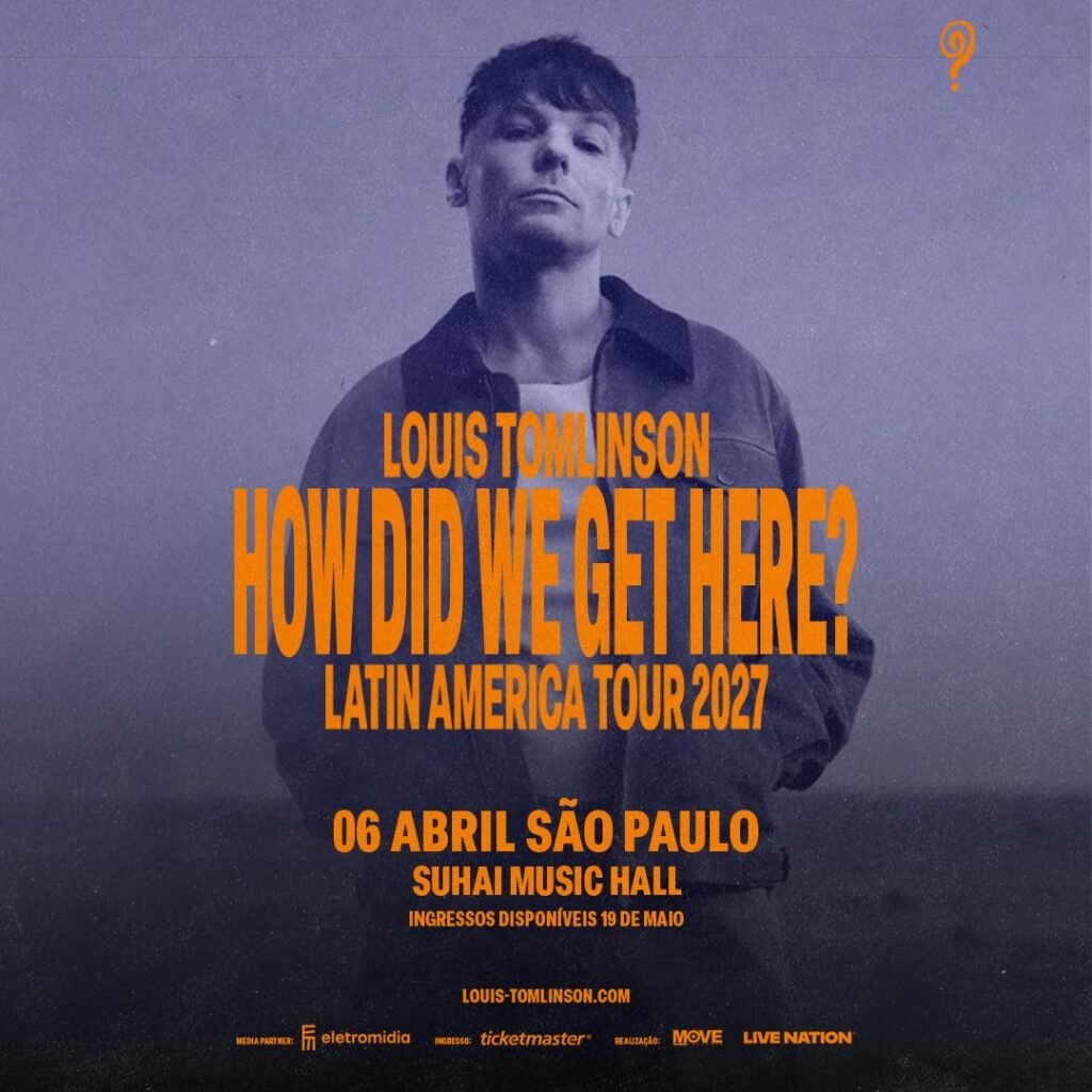 Louis Tomlinson anuncia show da turnê “How Did We Get Here” em São Paulo