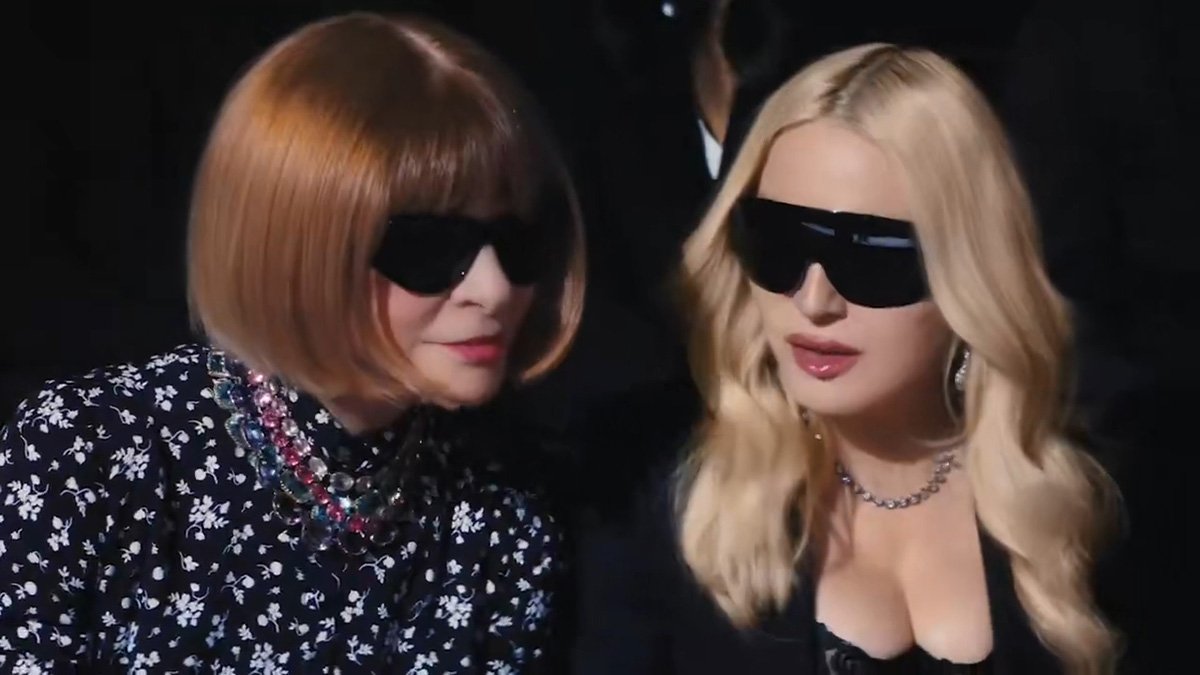 Madonna e Anna Wintour estrelam ação promocional exibida nos cinemas