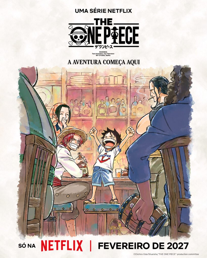 Netflix divulga novo visual de “The One Piece” e confirma estreia