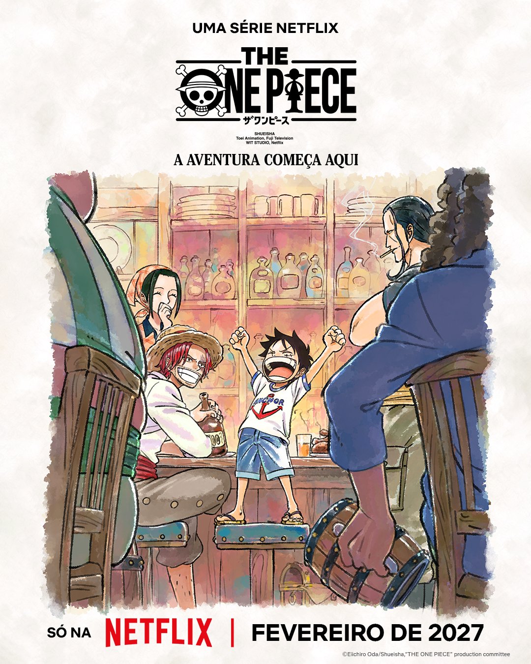 Netflix divulga novo visual de “The One Piece” e confirma estreia
